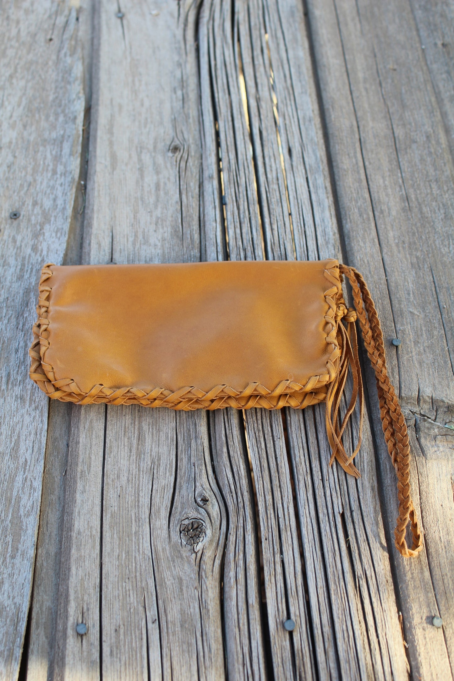 Leather phone bag, phone wrist bag, leather phone wallet