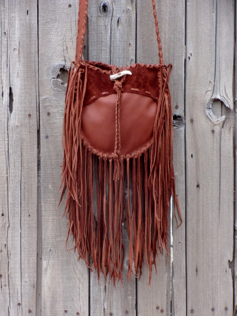 Fringed leather bag, boho handbag , handmade fringed purse – Thunder Rose  Leather