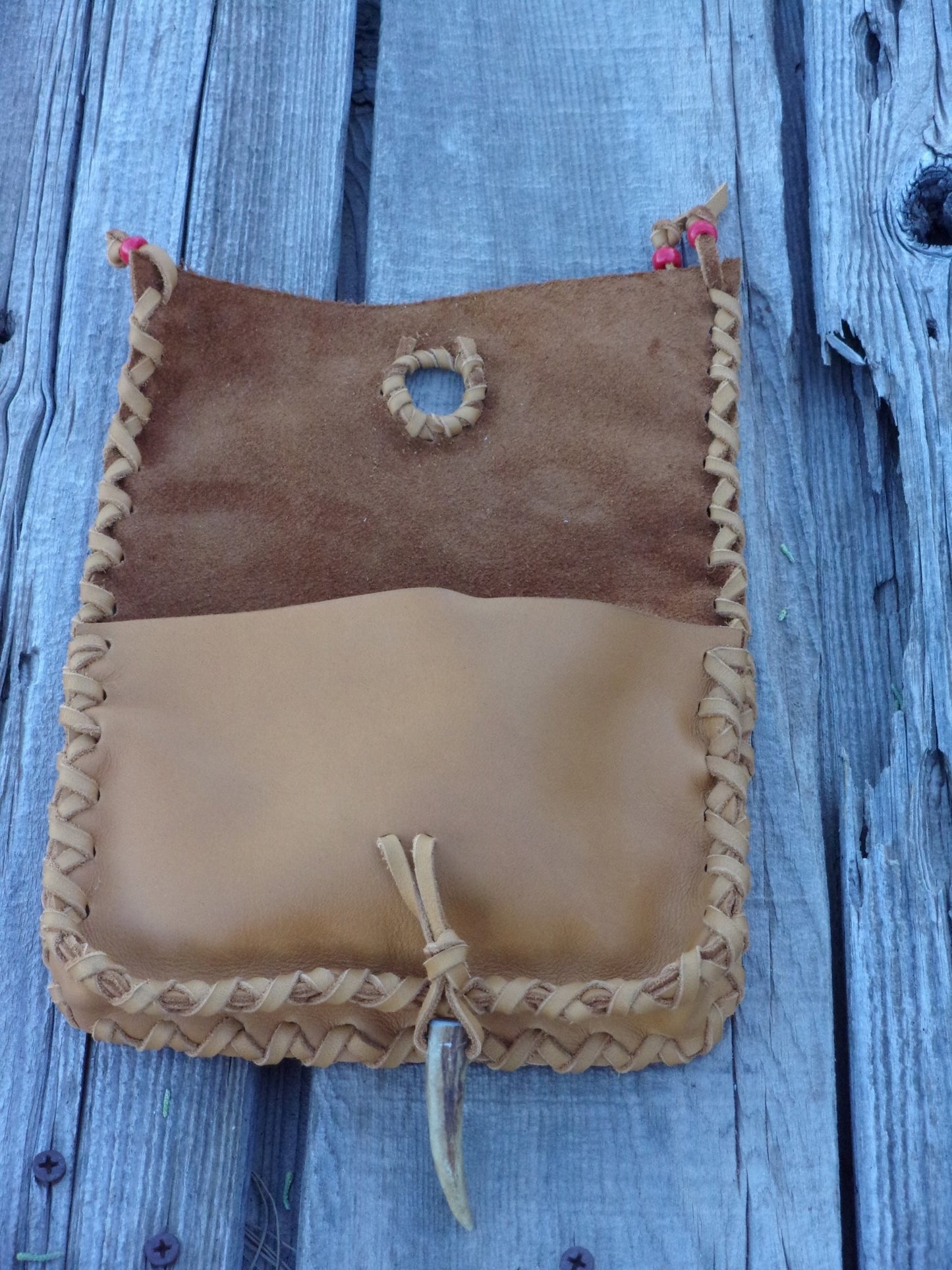 Leather wallet, soft leather clutch