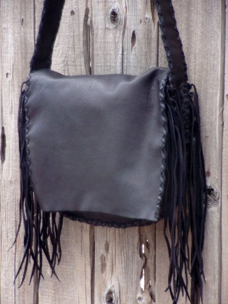 Buy Black Boho Bag, Leather Crossbody Bag, Unique Leather Bag, Boho Leather  Purse, Fringe Bag, Crossbody Leather Bag, Western Fringe Purse Online in  India - Etsy