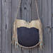 Leather tote, handmade bag, drum bag