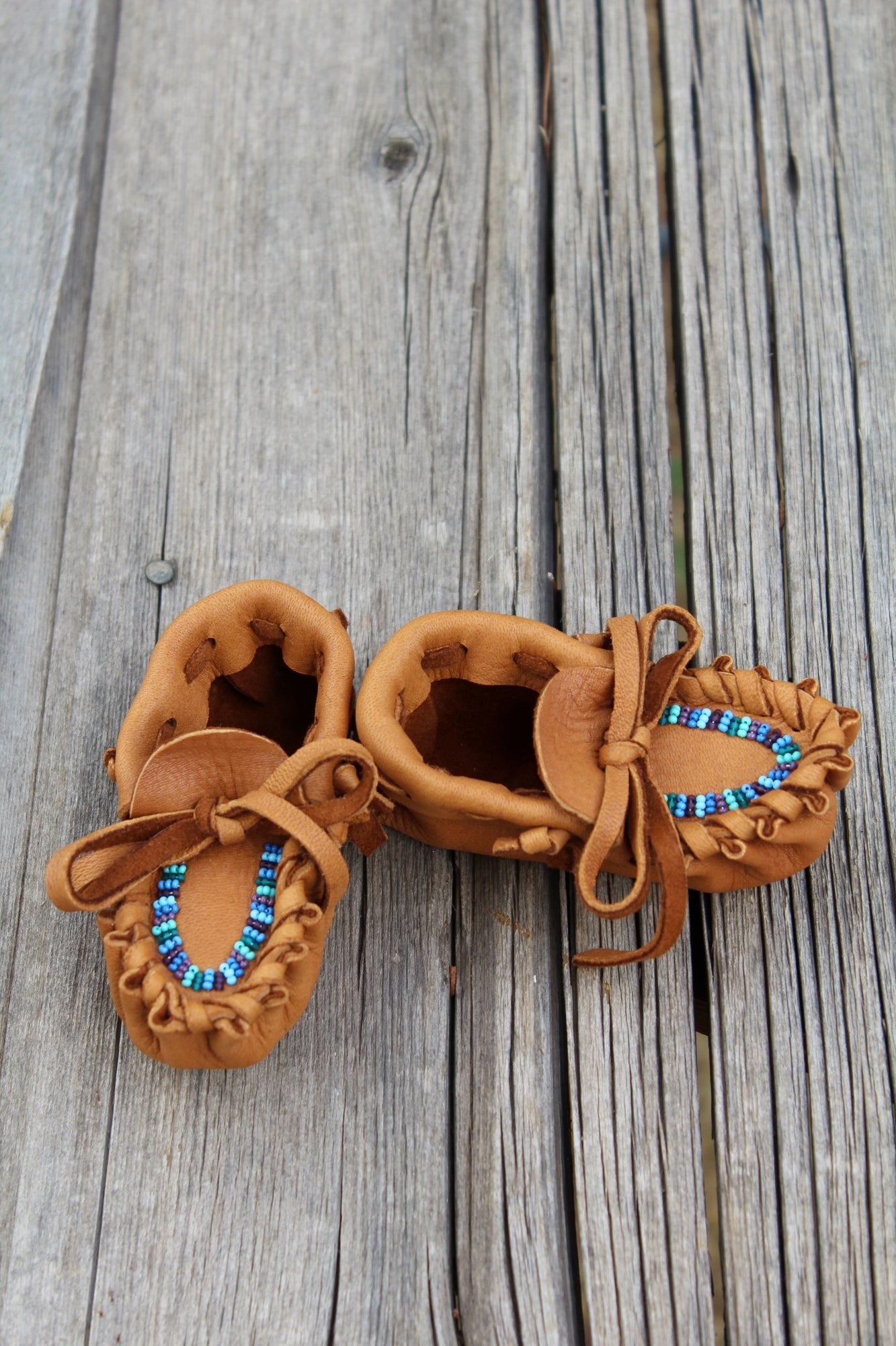 Beaded baby moccasins, baby boy moccasins, baby shoes