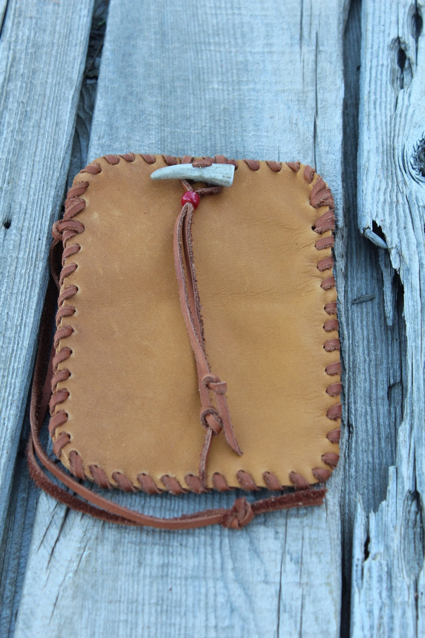 Leather cell phone bag, handmade phone bag