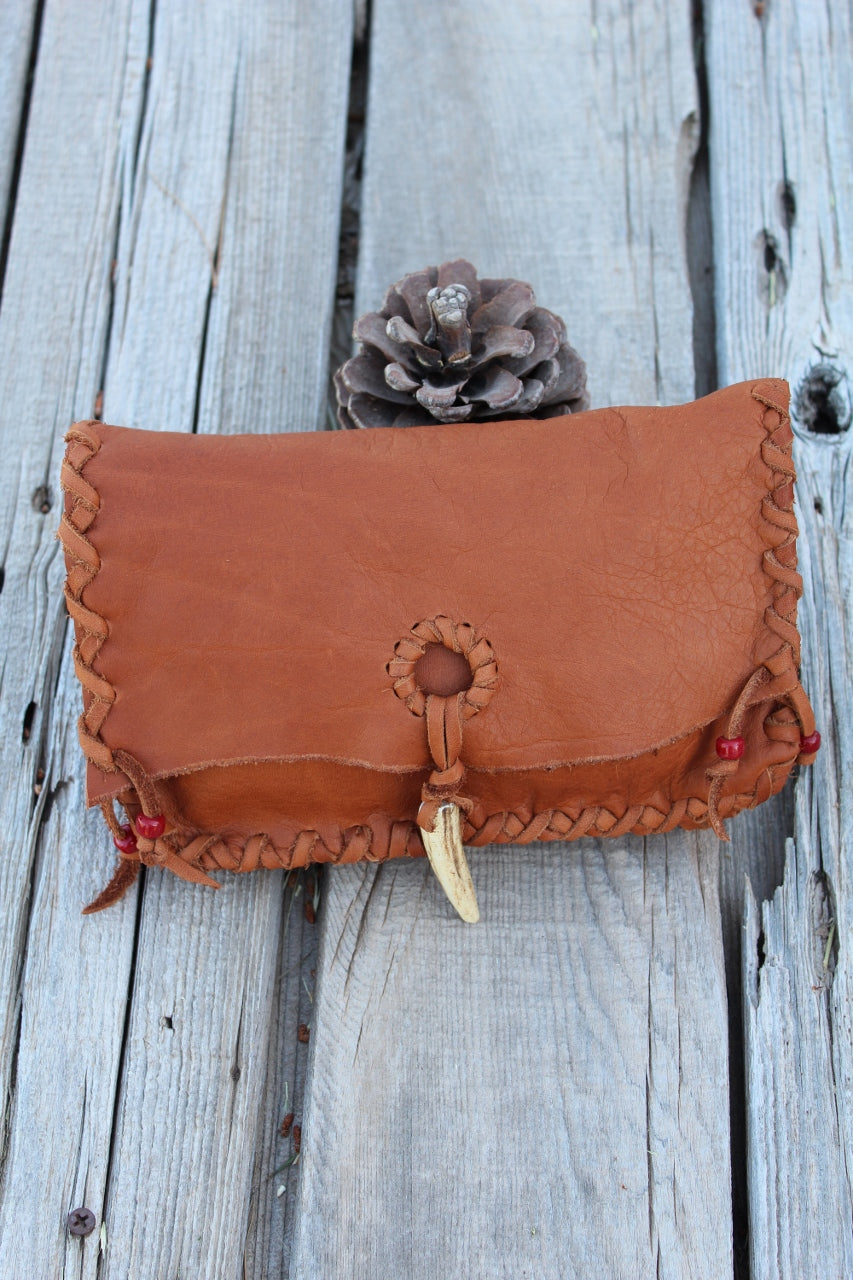 Leather clutch, large leather wallet