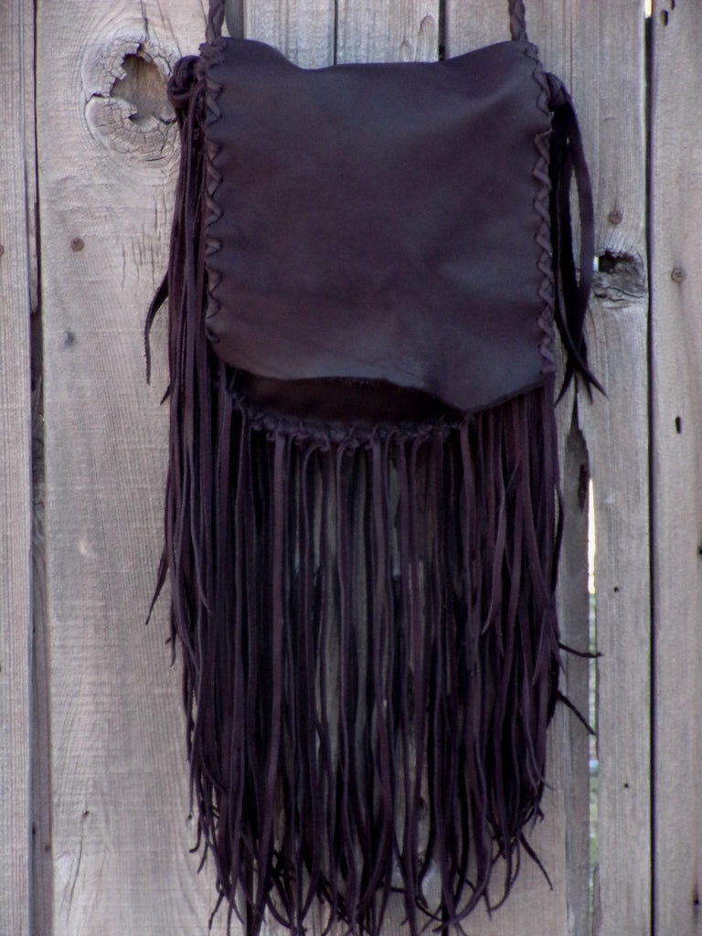 Crossbody fringe leather discount bag