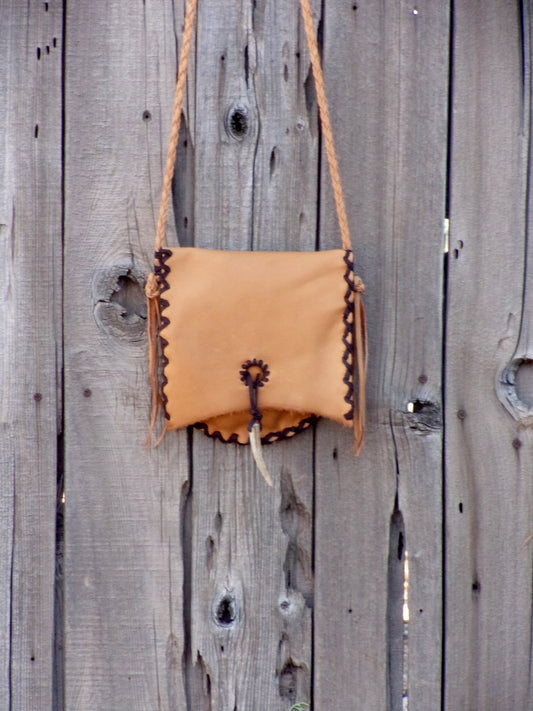 Leather handbag, minimalist bag