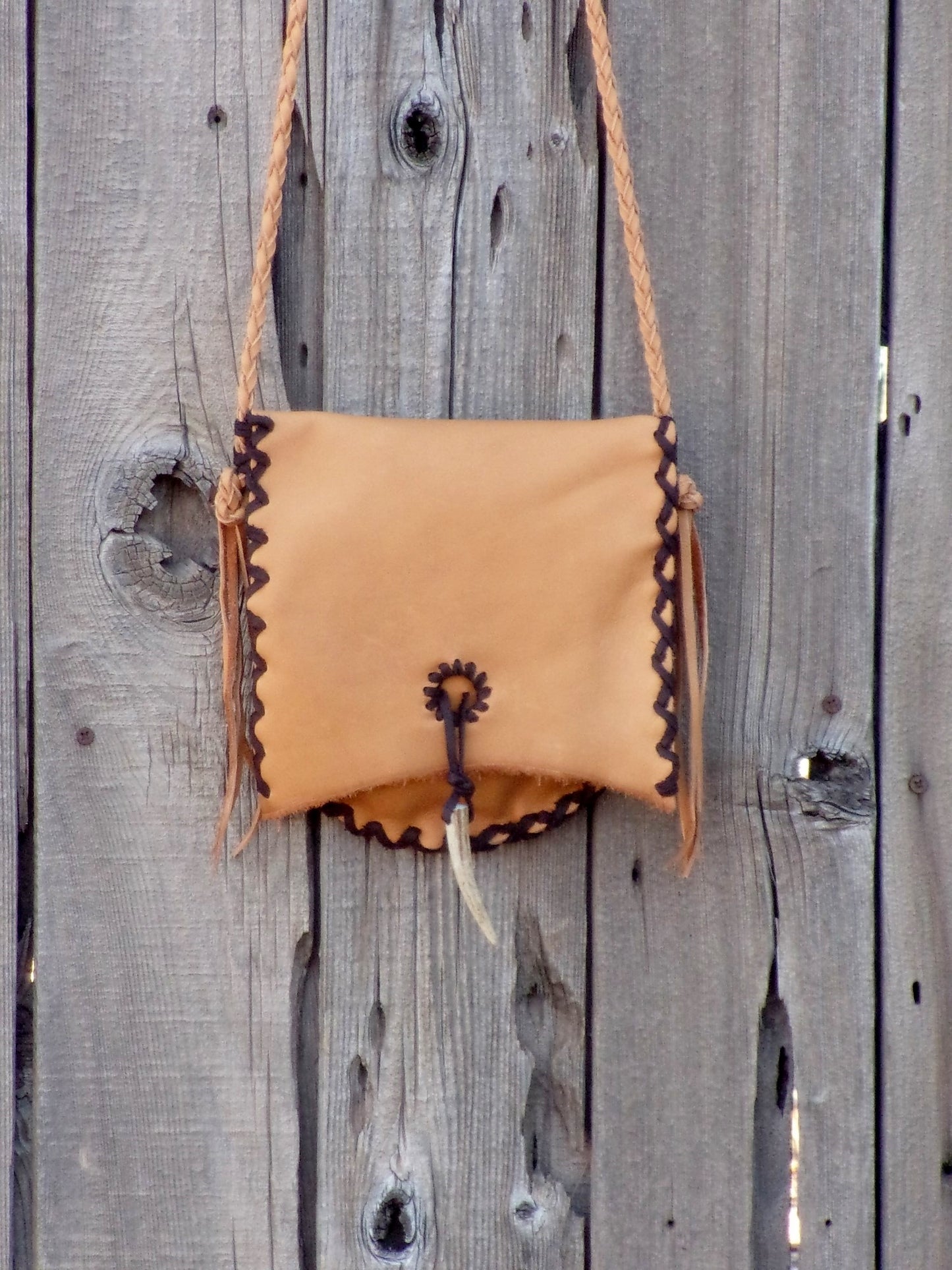 Leather handbag, minimalist bag