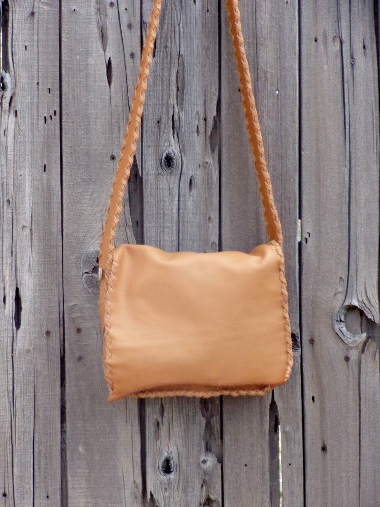 Genuine leather messenger bag , Handmade leather handbag , Leather possibles bag
