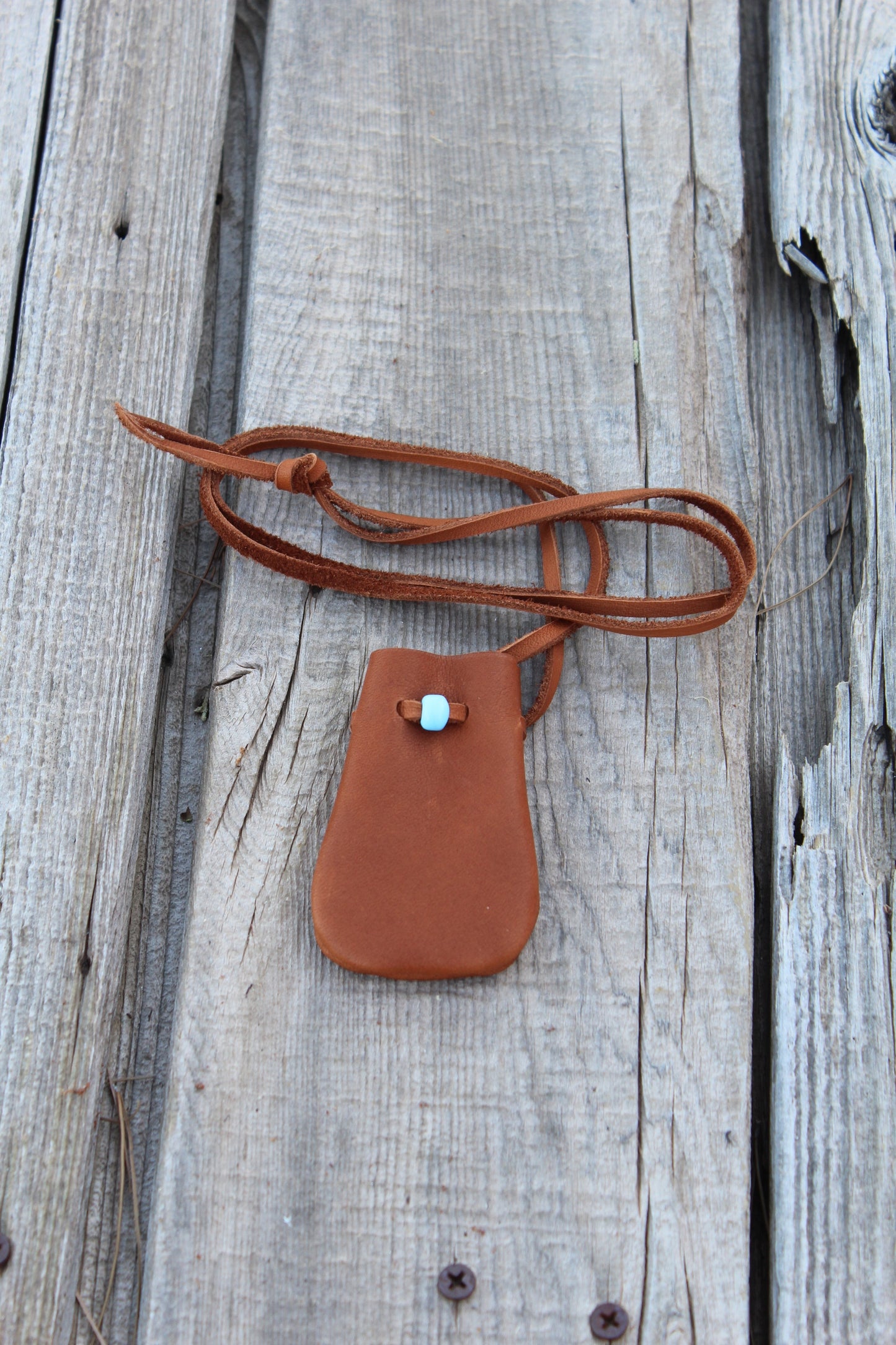 leather medicine bag, small amulet bag, crystal pouch